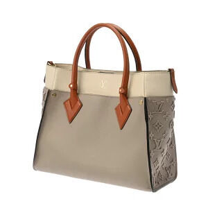 Louis Vuitton Handbag Leather Side Monogram Galet My Calf Tuftage On